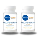 60 mg de mélatonine extra-résistance MAX - haute dose La mélatonine assure un approvisionnement suffisant de cette importante Hormone - 100% sans médicament, végétalien, non-OGM, sans gluten (120 Capsules 2-Pack)