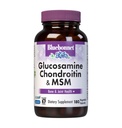 Bluebonnet Nutrition Glucosamine Chondritine Plus MSM, Glucosamine, Sulfate de Chondritine, Vitamine C & OptiMSM, Santé des os et des articulations, Non OGM, Sans gluten, Sans soja, Sans lait, 180 capsules végétales