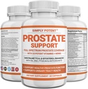 Suppléments de la prostate pour les hommes, Saw Palmetto Prostate Health Support w/ 33 Vitamines et herbes - Beta Sitostérol Plus B6, Sélénium et zinc pour une miction saine Fréquence et débit et sommeil approprié (60 capsules)
