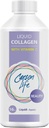 Collagène liquide Carson Life avec vitamine C - 16 Oz - pour anti-vieillissement, peau de cheveux et ongles - Immune Support - peau rajeunie - Fabriqué aux États-Unis