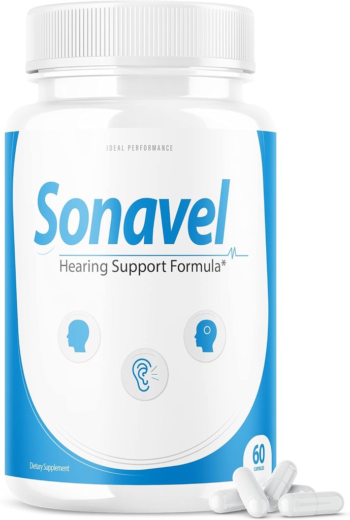 IDEAL PERFORMANCE Sonavel de soutien auditif Formule Supplément de pilules pour acouphènes (60 capsules)