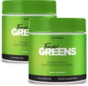 Poudre Tonic Greens Supplément de vitamine Formule avancée - Supplément d'énergie de mélange vert naturel - Force maximale, TonicGreens BCAA, Tonic Greens Toutes les poudres de formule naturelle Évaluations (2 Pack)