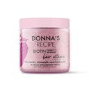 Donna's Recette de Tabitha Brown de la Biotine de Fraise Vegan Cheveux, peau et ongles Gommies – 10 000 mcg Biotine, propre, non-OGM, sans gluten, 60 Gommies
