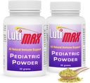 Lutimax Supplément en poudre pédiatrique Cerveau avec Luteolin & Rutin pour enfants - Suppléments en mémoire, focale, musculaire et immunitaire - Antioxydants nootropiques - 200 portions