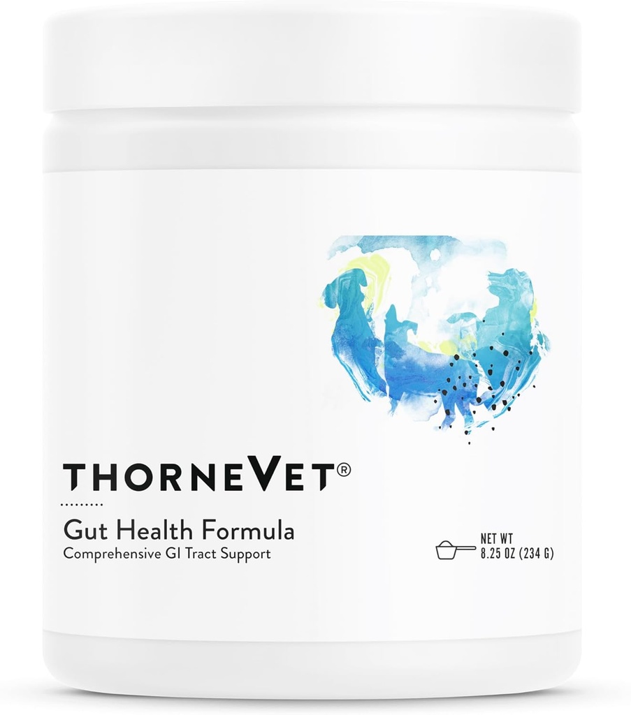 ThorneVET Gut Health Formula – Soutien gastro-intestinal pour chiens, chats et chevaux, 180 Scoops