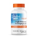 Les médecins Meilleure haute puissance Serrapeptase, soutient Sinus Health 120,000 SPU, non-OGM, végétalien 90 Veggie Caps