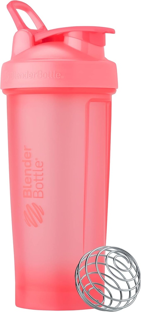 Bouteilles de mélange Classic V2 Bouteille de shaker parfait pour les shakes protéiques et préentraînement, 28-Ounce, rose clair