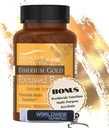 Worldwide Nutrition Bundle: Harmonic Innerprizes Etherium Gold Focused Brain Dietary Supplement - 240 Count Veggie Capsules - Memory Support Supplement with Multi-Purpose Keychain