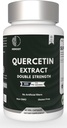 Capsules d'extrait de quercétine non-OGM, sans gluten, végétariens soutient l'énergie globale de la force sanitaire (120 capsules)