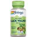 SOLARAY Noix noire 500 mg - Houille entière - Formule de soutien à base de plantes traditionnelles - Non-OGM Vérifié, végétalien, laboratoire Vérifié - Garantie de 60 jours - 100 portions, 100 capsules
