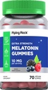 Piping Rock Melatonin Gummies 10mg.70 Gummies Vegan Adultes.