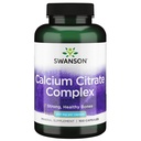 Swanson Citrate de calcium Complexe osseux Nerve Santé Soutien de la pression artérielle Supplément minéral 250 mg Calcium (à partir de Citrate et de Carbonate) 100 Capsules