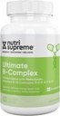 Nutri Supreme Ultimate B Complex, Vitamines essentielles B hautement absorbables avec du méthylfolate pour soutenir la fonction du système nerveux, 60 Capsules