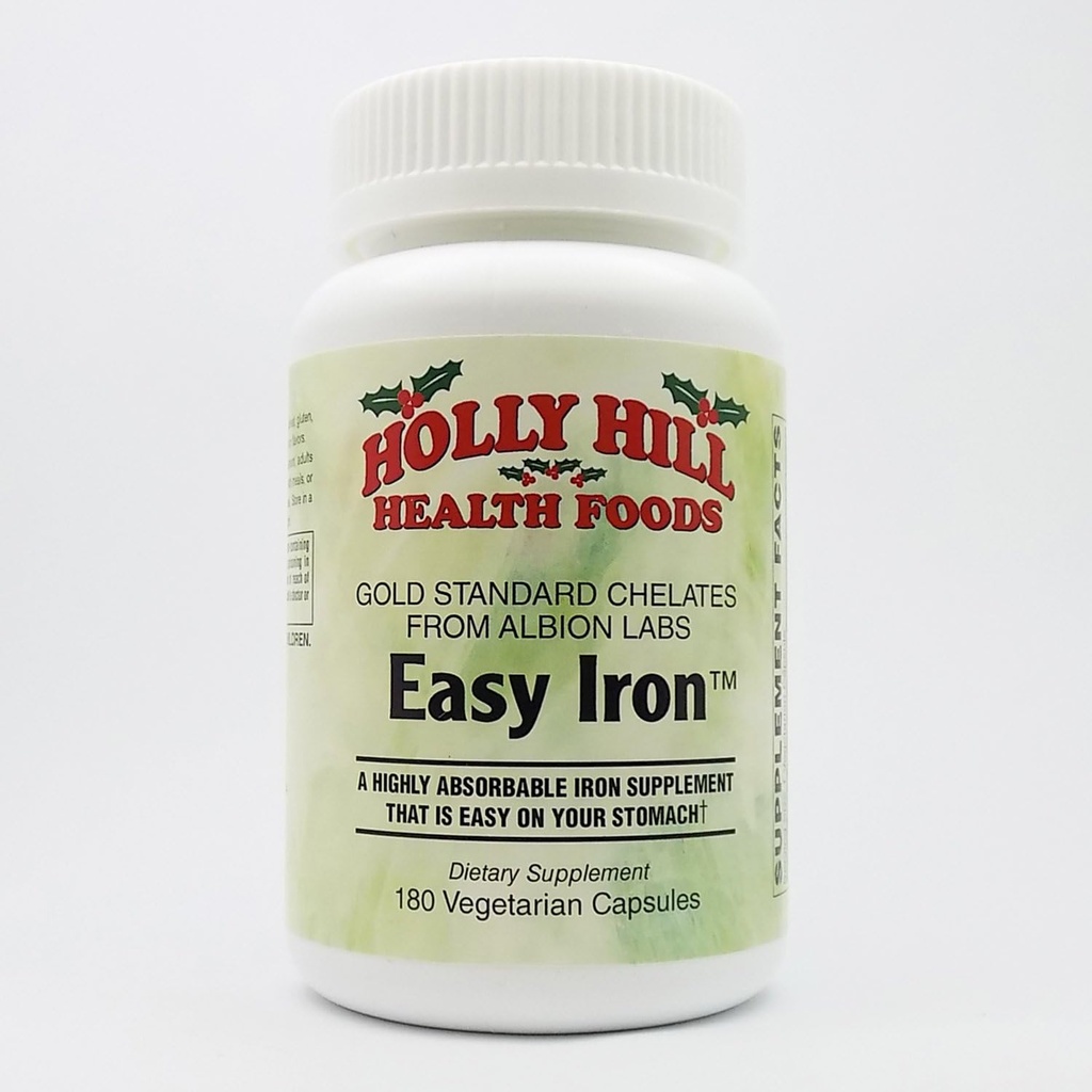 Holly Hill Health Foods, Easy Iron, 180 Vegetarian Capsules