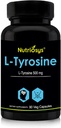L Tyrosine 500mg – Supplément Nootropique Naturel pour Focus, Mood & Mental Clarty (500 mg Capsules avec L-Tyrosine pure) soutient la fonction cérébrale et le bien-être (L Tyrosine)