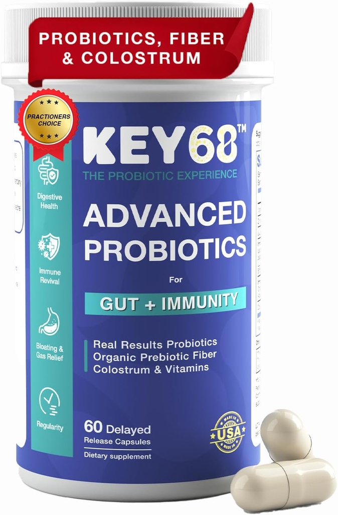 Synbiotiques pour les femmes et les hommes 20 milliards CFU, pré & probiotiques pour supplément fibreux, santé digestive, Gut, soutien immunitaire, soutien GLP-1.