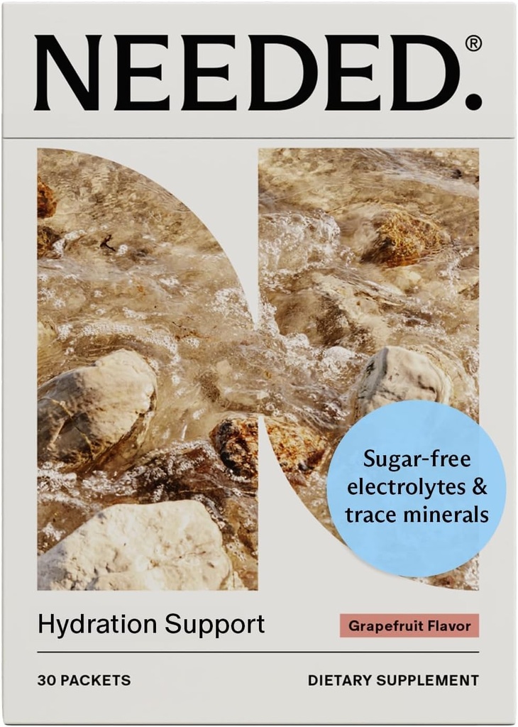 J'avais besoin. Support d'hydratation avec électrolytes et minéraux traces – électrolytes pour la grossesse et pendant l'allaitement - 30 paquets d'hydratation légèrement sucrés avec des fruits réels, pamplemousse