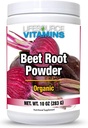 LifeSource Vitamines Poudre de racine de betterave - Organic 10 oz - 57 portions - US California Beets - Non-OGM