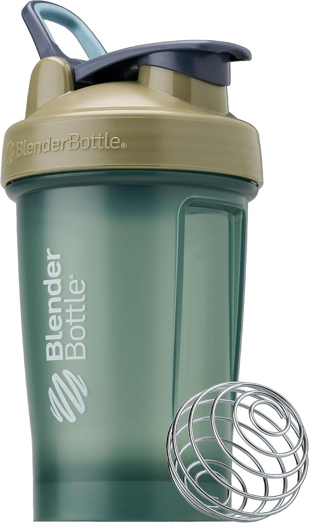 Bouteilles de mélange Classic V2 Shaker Bouteille parfaite pour les shakes protéiques et préentraînement, 20oz, Tan pleine couleur