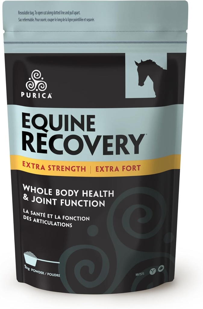 PURICA Equine Hyaluronic Acid - Horse Joint Support Supplement with Glucosamine, MSM Powder, Betaine, Magnesium, Vitamin C and E - Green Tea and Grape Seed Extract - Horse Supplies and Treats