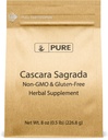 Ingrédients originaux purs Cascara Sagrada (8oz) Glycosides sans OGM et sans gluten