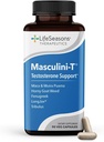 LifeSeasons Masculini-T - Supplément de soutien à la testostérone - améliore les aspects mentaux et physiques de la performance sexuelle et athlétique - soutient la fonction érectile normale - améliore la libido - 90 capsules