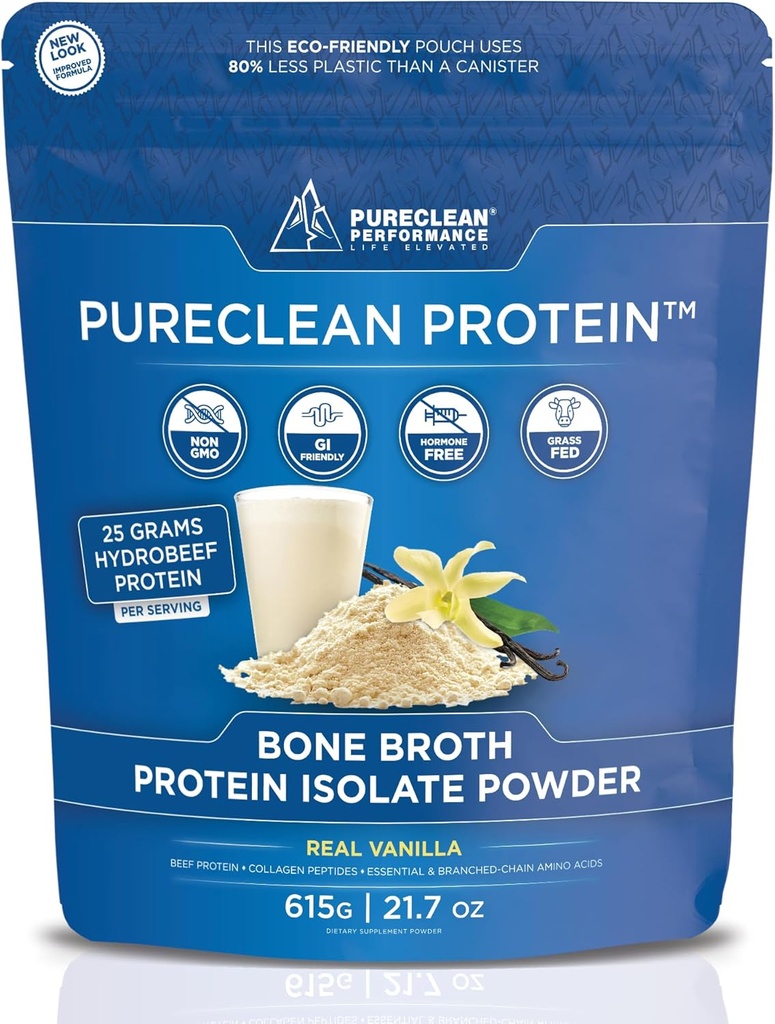 PureClean Protein – 500g Boeuf + Collagène Poudre ISOLATE -Zero Filters - Riche en AEA, BCAA, Glycine & Proline pour Muscle, Joints & Gut -HydroBEEFTM -Hydro-Feed Suédois