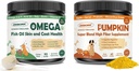ZEBORA citrouille pour chiens, Omega 3 huile de poisson pour chiens
