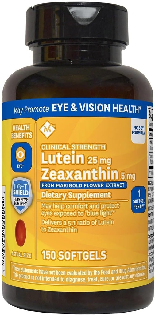 Membres Mark Lutein 25mg Zeaxanthin 5mg (150 Nombre)