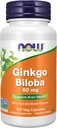MAINTENANT compléments alimentaires, Ginkgo Biloba 60 mg, 24 % extrait normalisé, projet non-OGM vérifié, 120 capsules de légumes