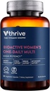 Multivitamine bioactive Vthrive une fois par jour pour les femmes Formule avancée pour soutenir le vieillissement en santé, la gestion du stress et la vitalité globale avec des nutriments essentiels (30 capsules végétariennes)