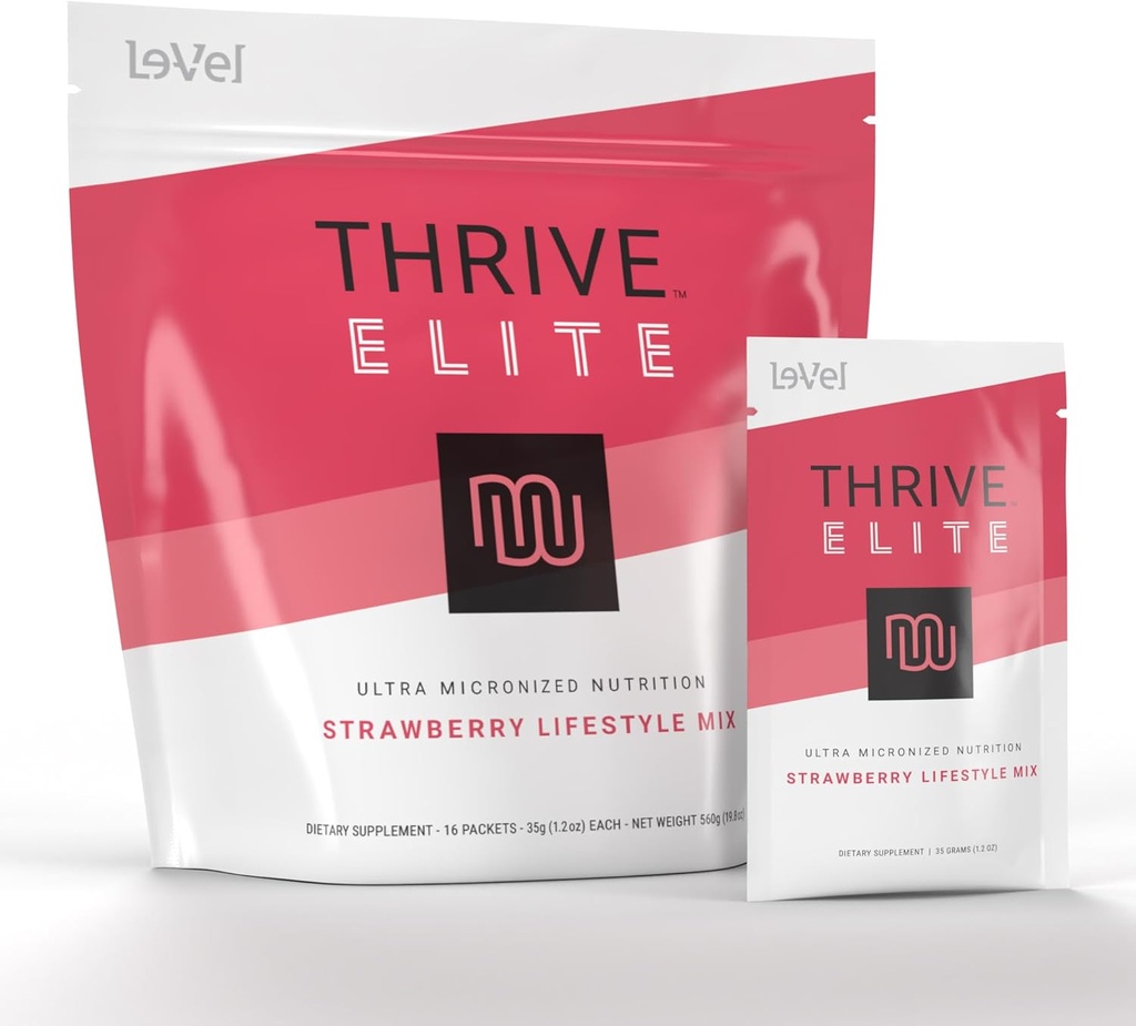 Le-Vel Thrive Elite Protein Shake, sans gluten, mélange de protéines avec BCAA, probiotiques et enzymes