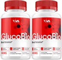 (2 packs) Gluco Bio Healthy Vitamine Support Supplément - Formule avancée GlucoBio, Gluco Bio Maximum Strength Reviews, 120 Capsules