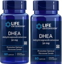 Prolongation de la durée de vie, DHEA 50 Mg, 60 capsules (2 paquets)