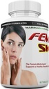 FEMVIT Multivitamine de peau, multi-minéraux et extraits à base de plantes pour la peau plus jeune. Anti-vieillissement, anti-rides avec collagène, acide hyaluronique et biotine. 60 comprimés (pas une crème)
