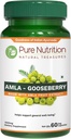Alimentation pure Amla Extrait 1000mg par portion. (Équivalent à 8000mg en poudre de fruits Amla)