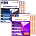 Ménopause Relief and Melatonine Sleep Patch Bundle - 2 packs - Flashs chauds, Sweats de nuit, Swings d'humeur Relief Plus Patches de sommeil reposantes - 30 jours d'approvisionnement par paquet (60 Patches) - États-Unis Fabriqué par Live To Shine