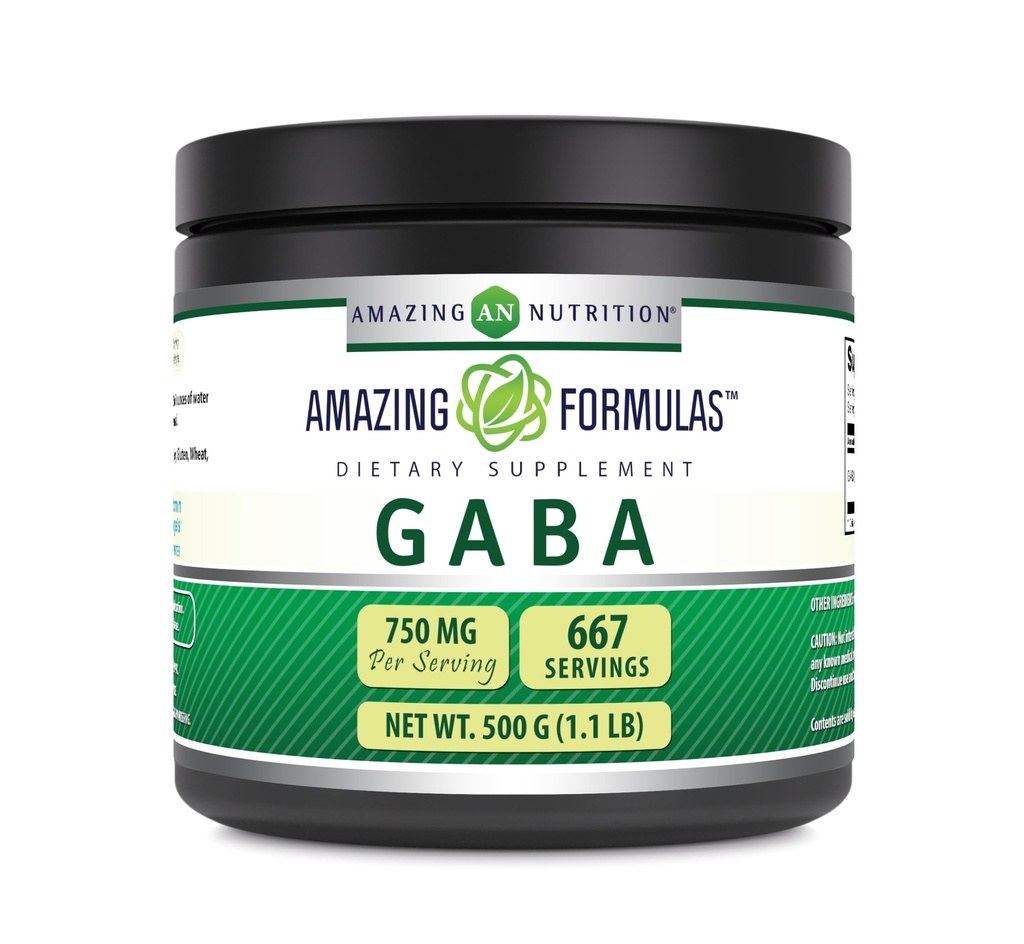 Formules étonnantes GABA 500 Grams Poudre