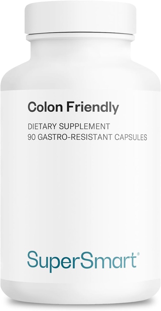 Supersmart - Colon Friendly 17 Billion CFU per Day (Probiotic) - Bowel Movement Supplements | Non-GMO & Gluten Free - 90 DR Capsules