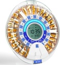 Distributeur automatique de pilules Windtrace pour les personnes âgées, organisateur électronique de pilules avec alarme et lumière, distributeur de médicaments à temps intelligent de 28 jours, distributeur de pilules à temps pour les prescriptions et les vitamines