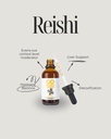 Supplément de teinture de champignons Reishi - Dual Extracted Fruiting Body to Support Repos & Relaxation - 2 fl oz (60 portions)*