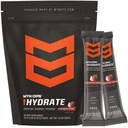 MTN OPS Hydrate Electrolytes Mélange de poudre, 20 boîtes d'électrolytes à usage unique avec plus de 1000mg d'électrolytes par portion, noix de coco fraise