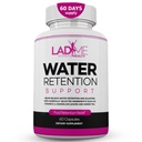 Pilules de rétention d'eau pour les femmes Bloating Relief avec vitamine B6, Dandelion et thé vert Diurétique naturel pour le drainage de l'eau, Bloating & Gonflement Capsules de détox - 60 capsules (2 mois d'approvisionnement) - par LadyMe
