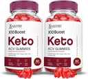 Justified Laboratories (2 Pack X10 Boots Keto ACV Apple Cider Vinegar Boost Formulated with Pomegranate Beet Juice Powder B12 Vegan Non GMO 120 Gummies