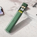 Organisateur de pilules 7 jours, cas de pilules hebdomadaires, boîte à pilules quotidienne, porte-pilule mignon pour tenir les vitamines, médicaments, pilules, suppléments(vert)