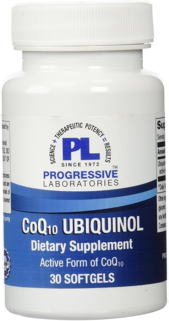 Labs progressifs CoQ10 Supplément Ubiquinol, 30 Compte