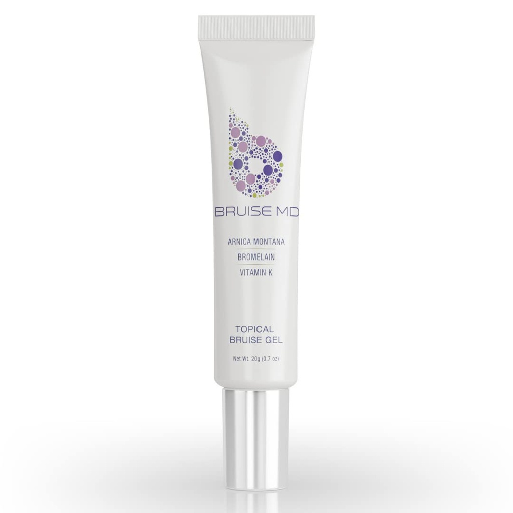 Gel topique pour Bruising et Gonflement, 20% Arnica, Bromelain, 2% d'oxyde de vitamine K, 20g (0.7 fl oz) – Formule de traitement d'humidité concentrée avancée