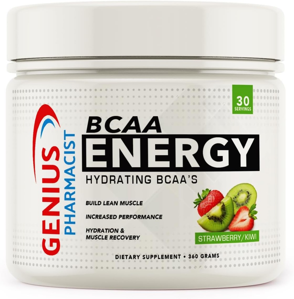 BCAA Énergie Hydratant la fraise/le kiwi de BCAA - 30 portions