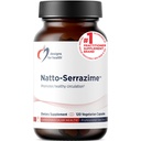 Conceptions pour la santé Nattokinase avec Serrapeptidase - Natto-Serrazime + Enzymes protéolytiques - Conçu pour soutenir un système circulatoire sain + Santé immunitaire - Supplément non OGM (120 capsules)