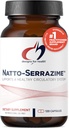 Conceptions pour la santé Nattokinase avec Serrapeptidase - Natto-Serrazime + Enzymes protéolytiques - Conçu pour soutenir un système circulatoire sain + Santé immunitaire - Supplément non OGM (120 gélules)